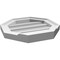 Ekena Millwork Octagonal Surface Mount PVC Gable Vent w/ 2"W x 2"P Brickmould Sill Frame, 16"W x 16"H GVPOC16X1603SN - alternate 4